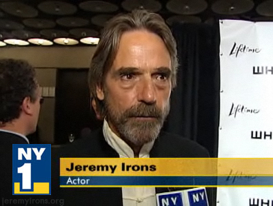 Jeremy Irons is interviewed at The Whitney Museum in NY